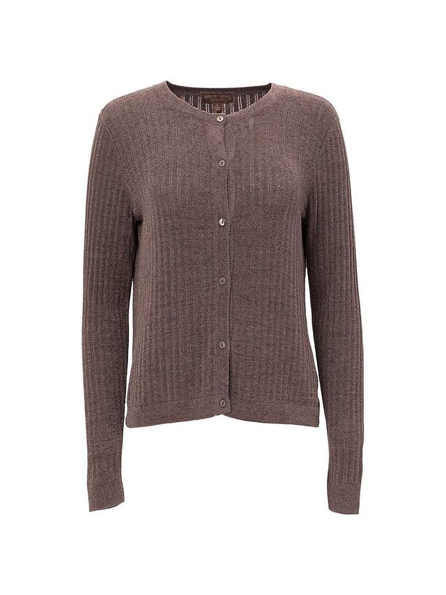 Womens CozyChic Rib-Knit Cardigan Product Image