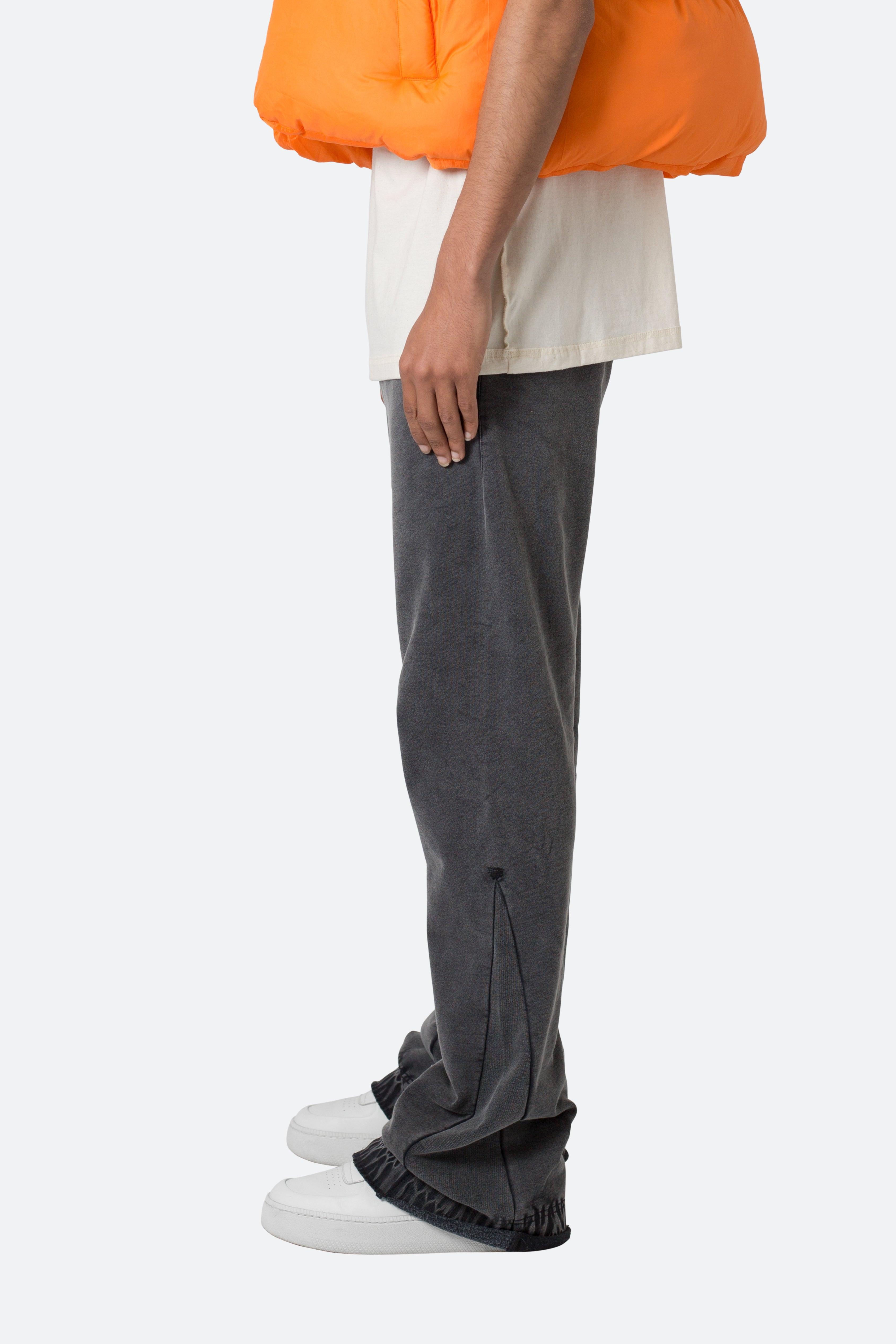 Contrast Bootcut Sweatpants - Vintage Black Product Image