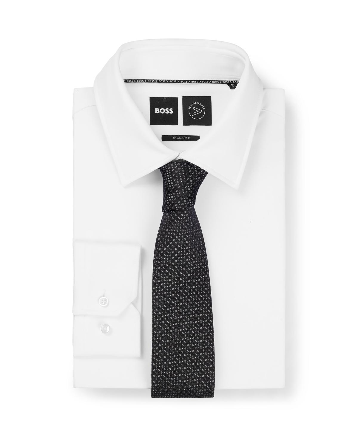 Boss by Hugo Boss Mens Silk-Jacquard Micro Pattern Tie Product Image