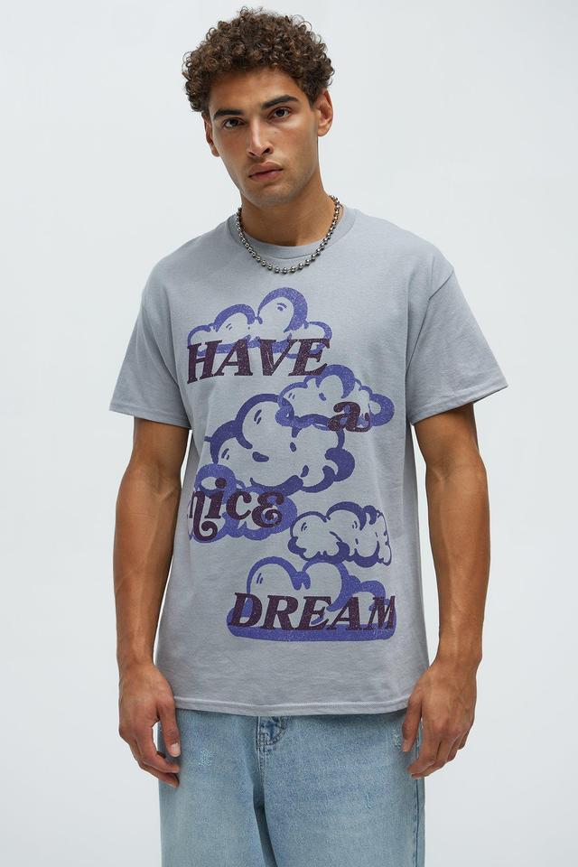 Have A Nice Dream Short Sleeve Tee - Light Grey Product Image