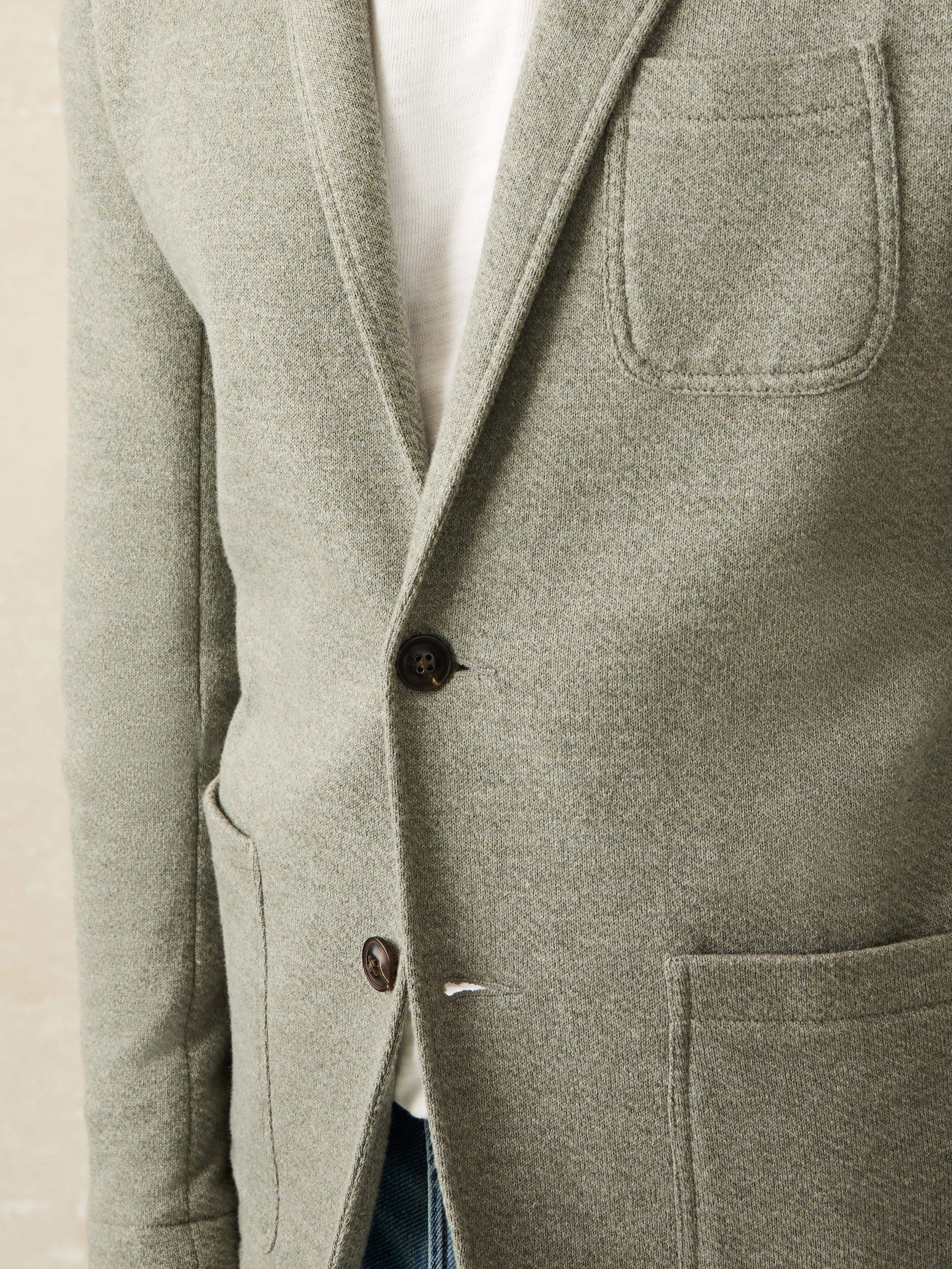 Inlet Knit Blazer (Tall) - Olive Brush Melange Male Product Image