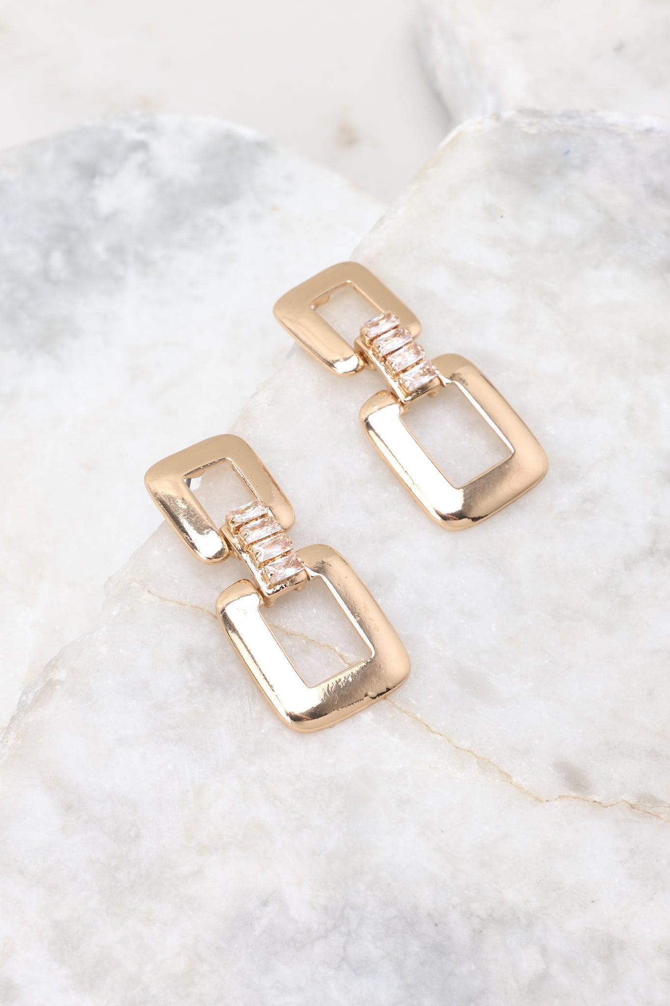 Ready For It Gold Earrings Product Image