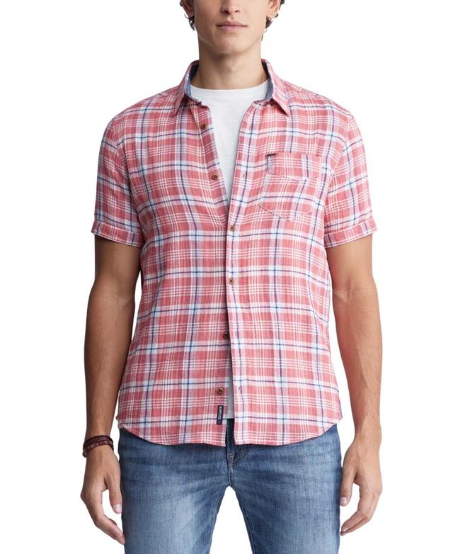 Buffalo David Bitton Mens Sirilo Plaid Short Sleeve Button-Front Shirt Product Image