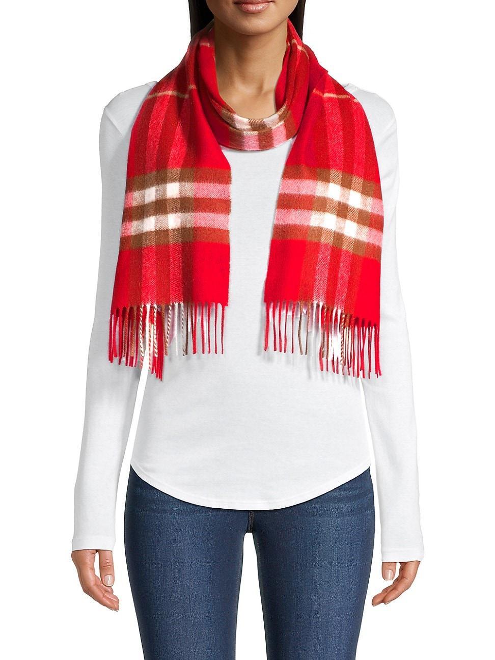 Classic Check Cashmere Scarf Product Image