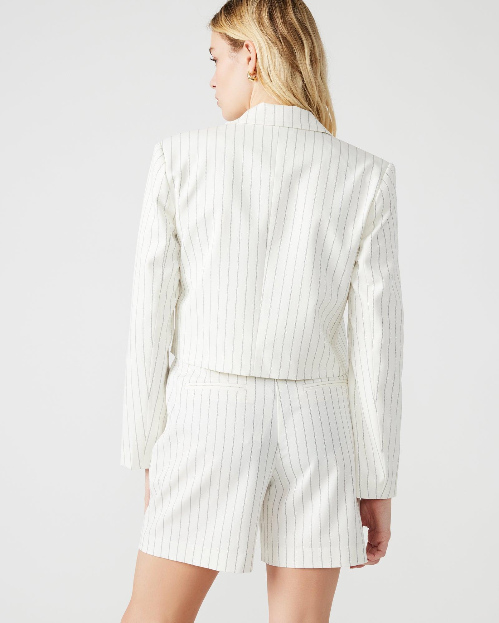 RUPI CROPPED BLAZER WHITE/BLACK Product Image