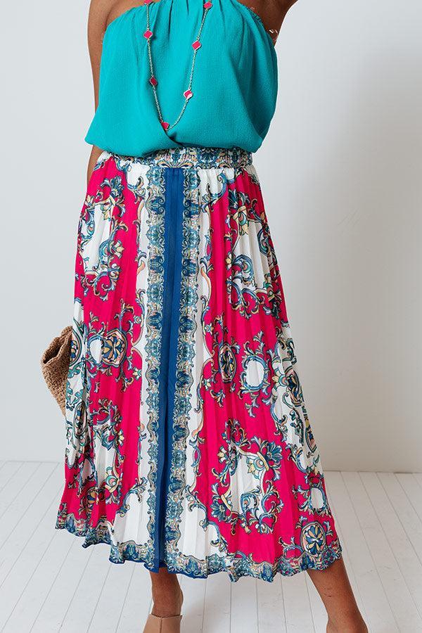 Take Me To Tortuga Pleated Skirt Product Image