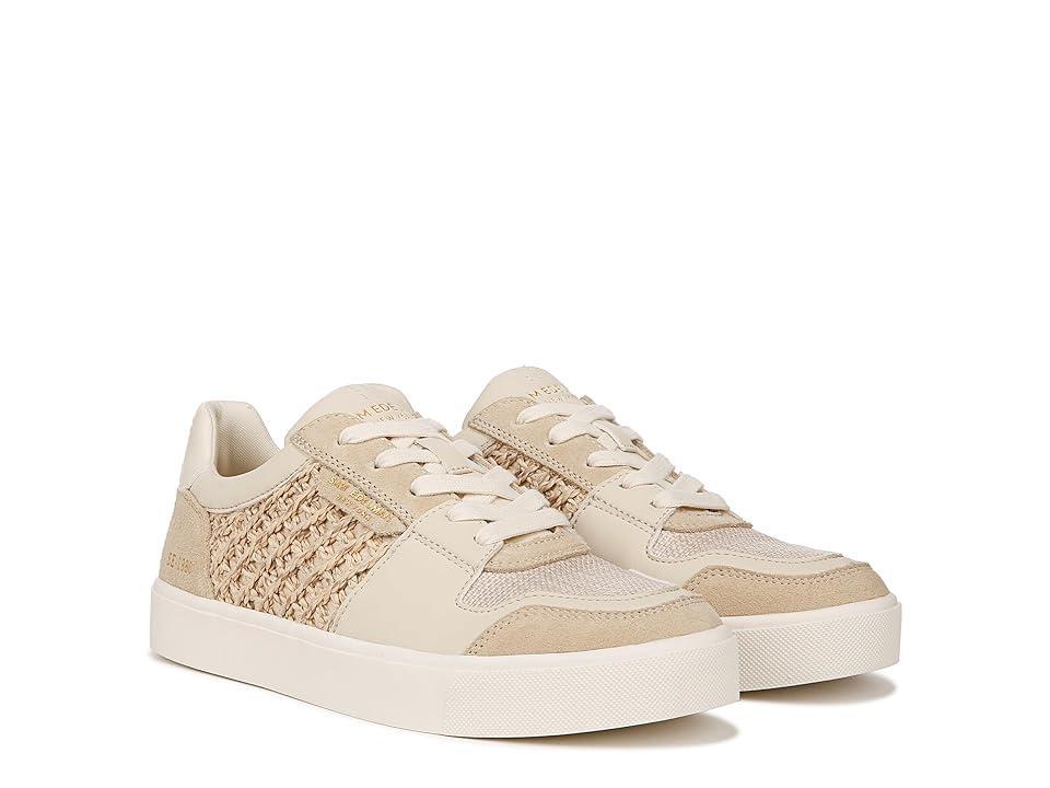 Sam Edelman Womens Elcie Lace-Up Raffia Court Sneakers - Sandshell Multi Product Image