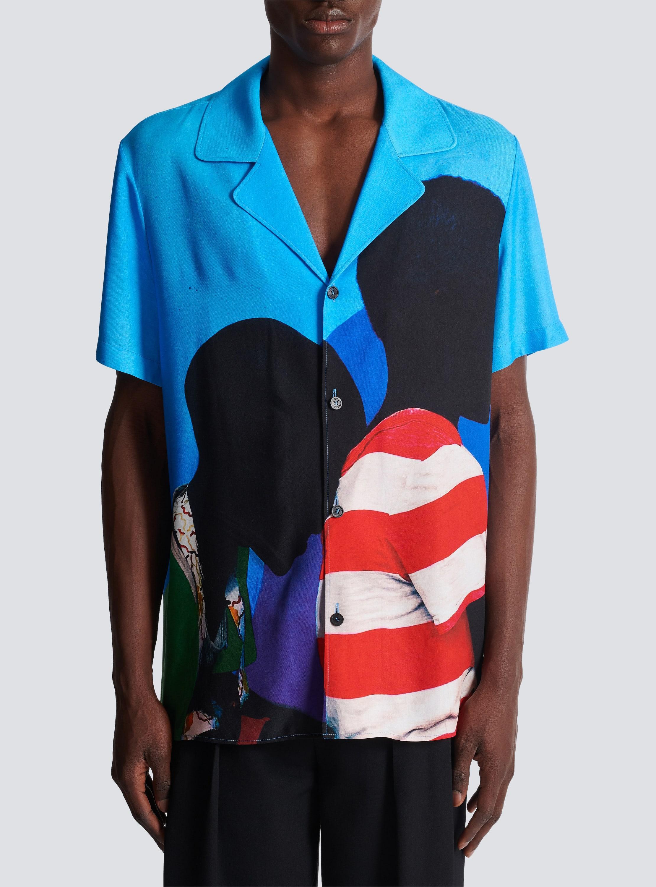 Twill pyjama shirt with Prince Gyasi print Product Image