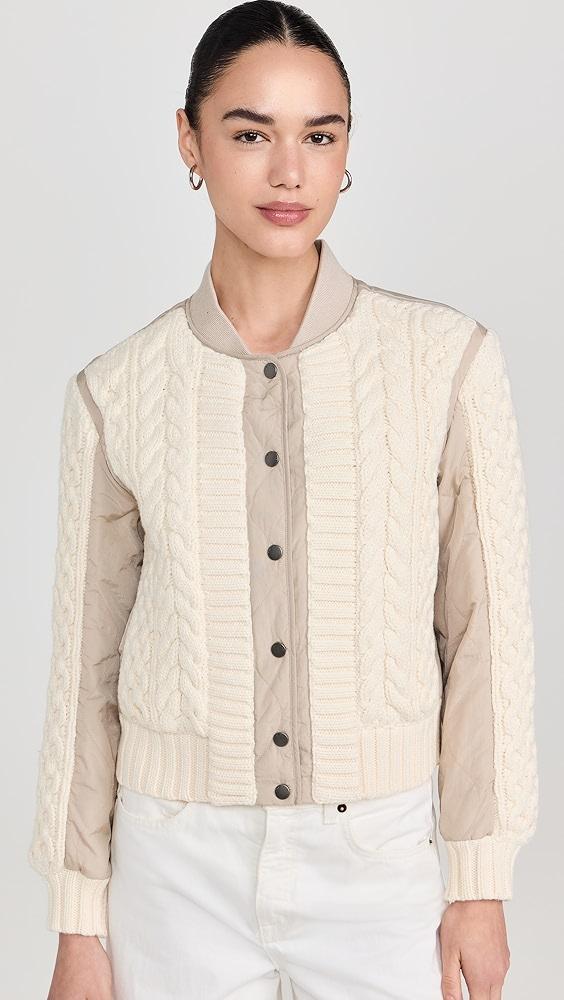 rag & bone Manston Mixed Media Bomber | Shopbop Product Image