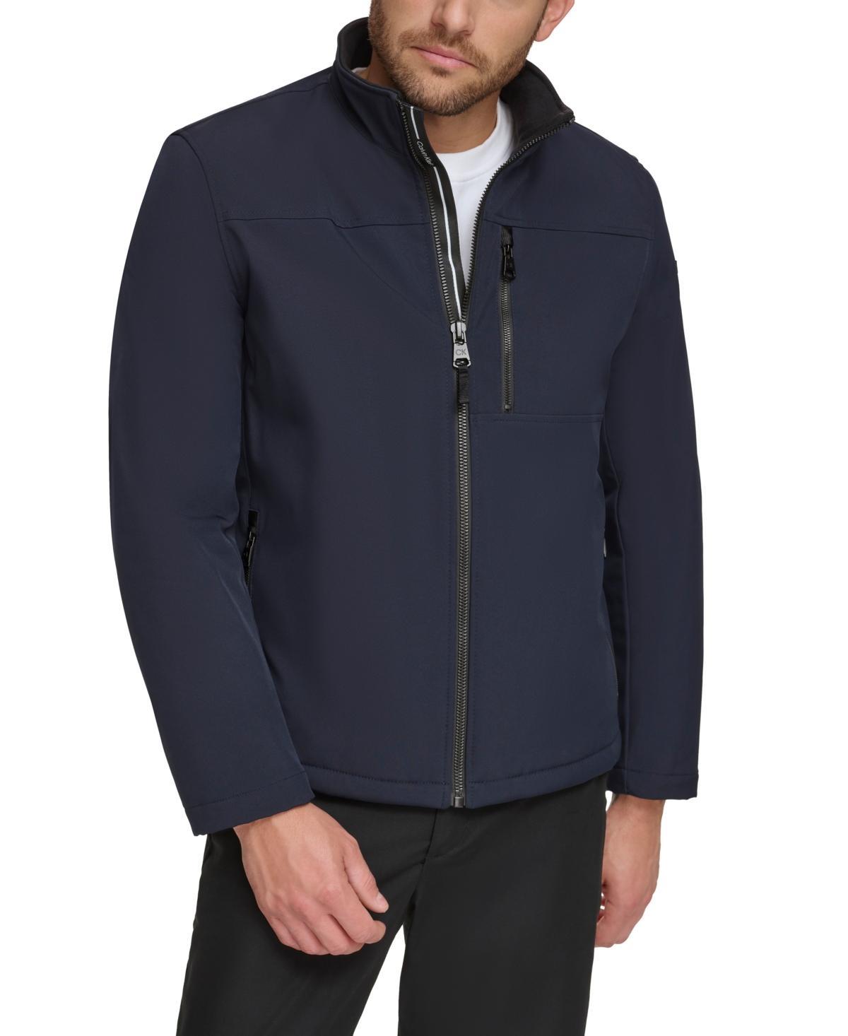 Calvin Klein Mens Sherpa Lined Classic Soft Shell Jacket Product Image