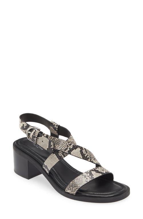 rag & bone Snakeskin Embossed Slingback Sandal Product Image