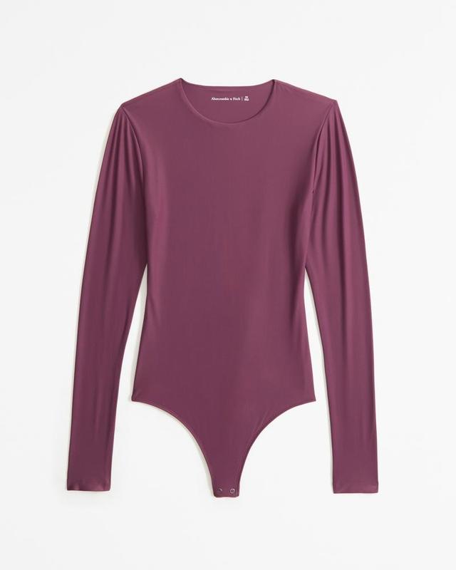 Soft Matte Seamless Long-Sleeve Crew Bodysuit Product Image