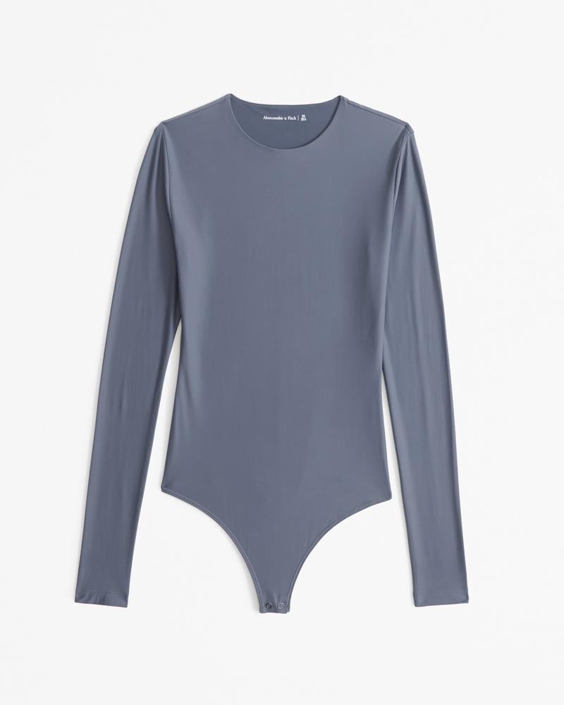 Soft Matte Seamless Long-Sleeve Crew Bodysuit Product Image