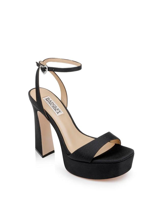 Caia Crystal Heart Platform Sandals Product Image