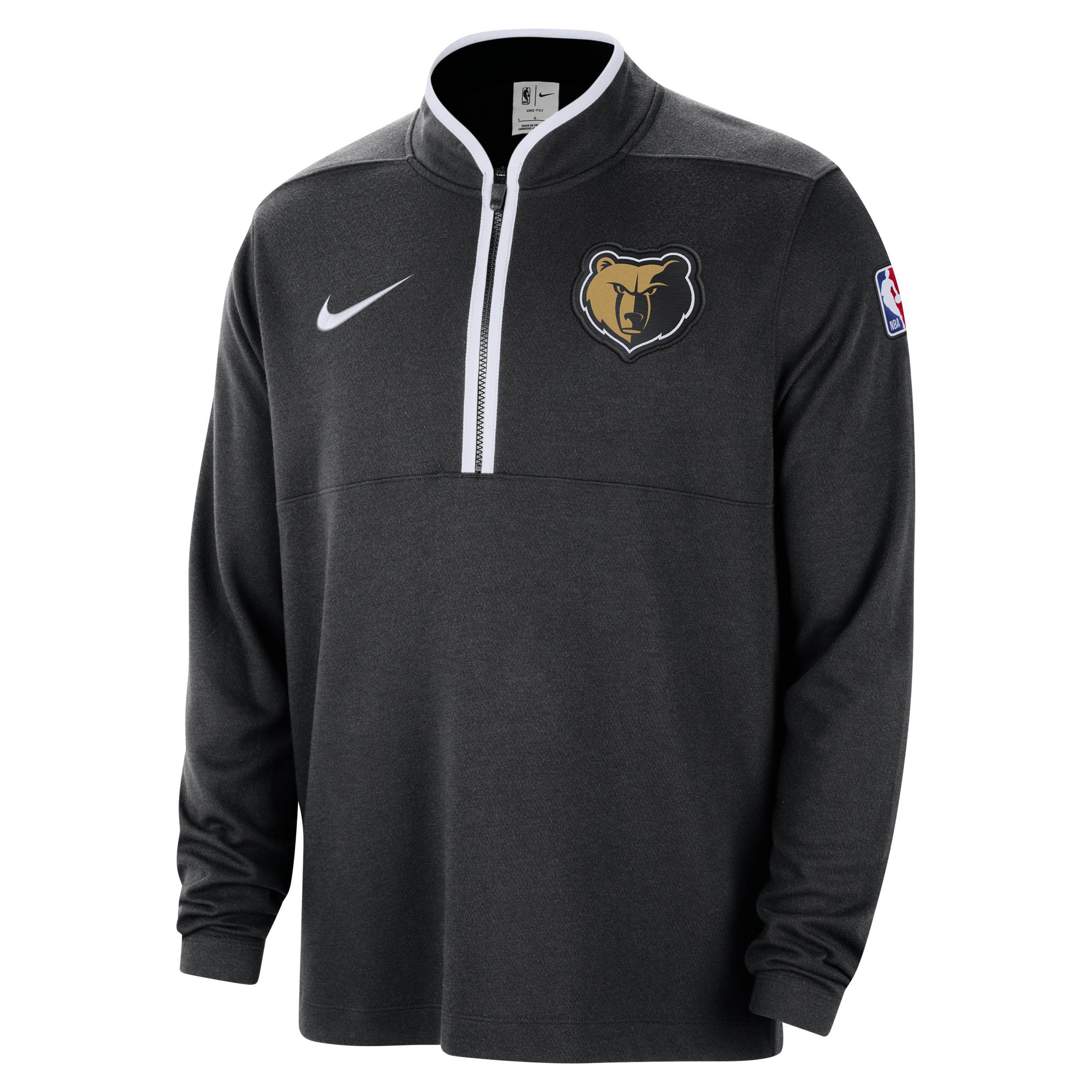 Mens Nike Black Memphis Grizzlies 2023/24 City Edition Authentic Coaches Half-Zip Top Product Image