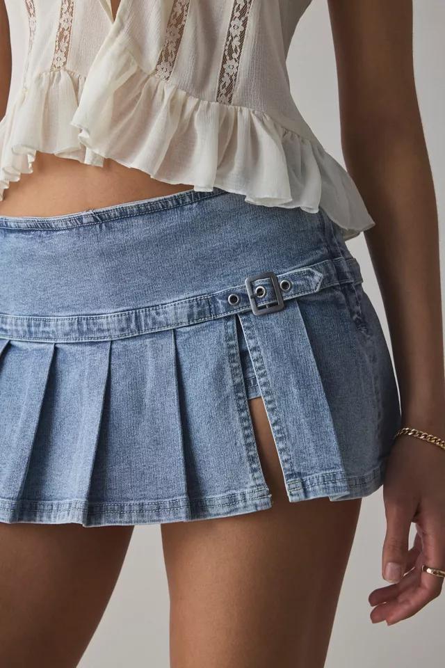 BDG Shaina Belted Denim Micro Mini Skort Product Image