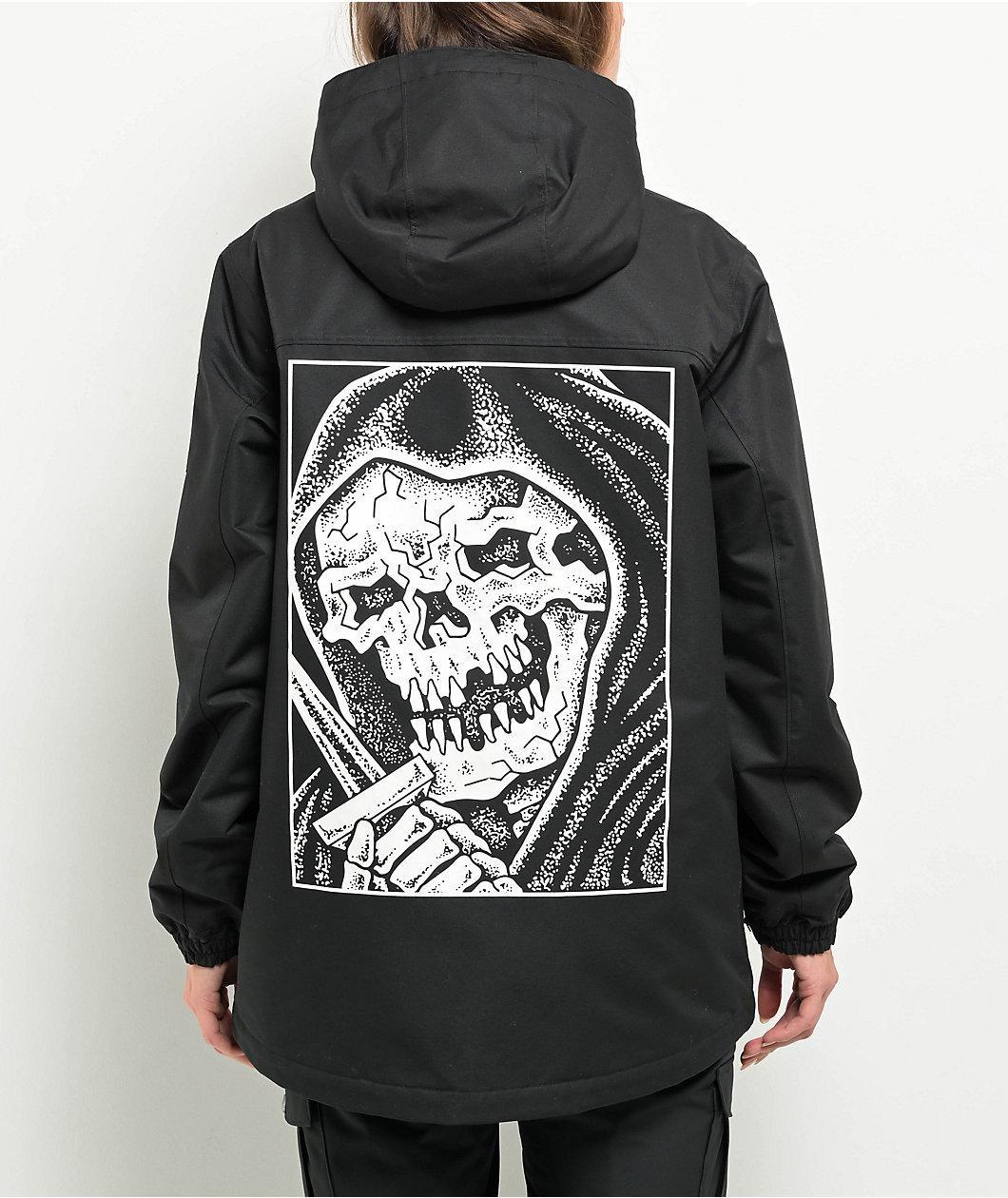 Lurking Class By Sketchy Tank Stay Sharp Black Snowboard Jacket Product Image