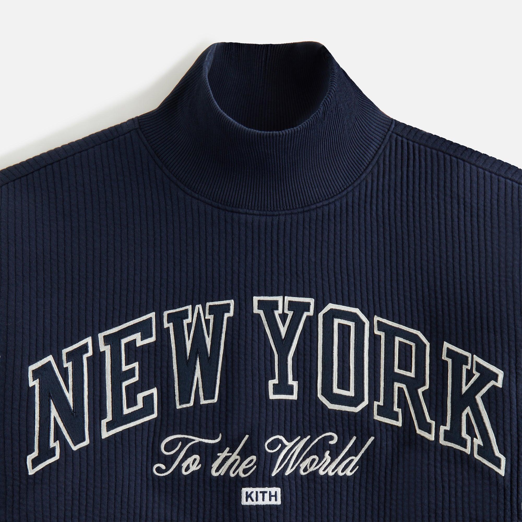 Kith Women for the New York Knicks Striped Interlock Turtleneck - Nocturnal Female Product Image