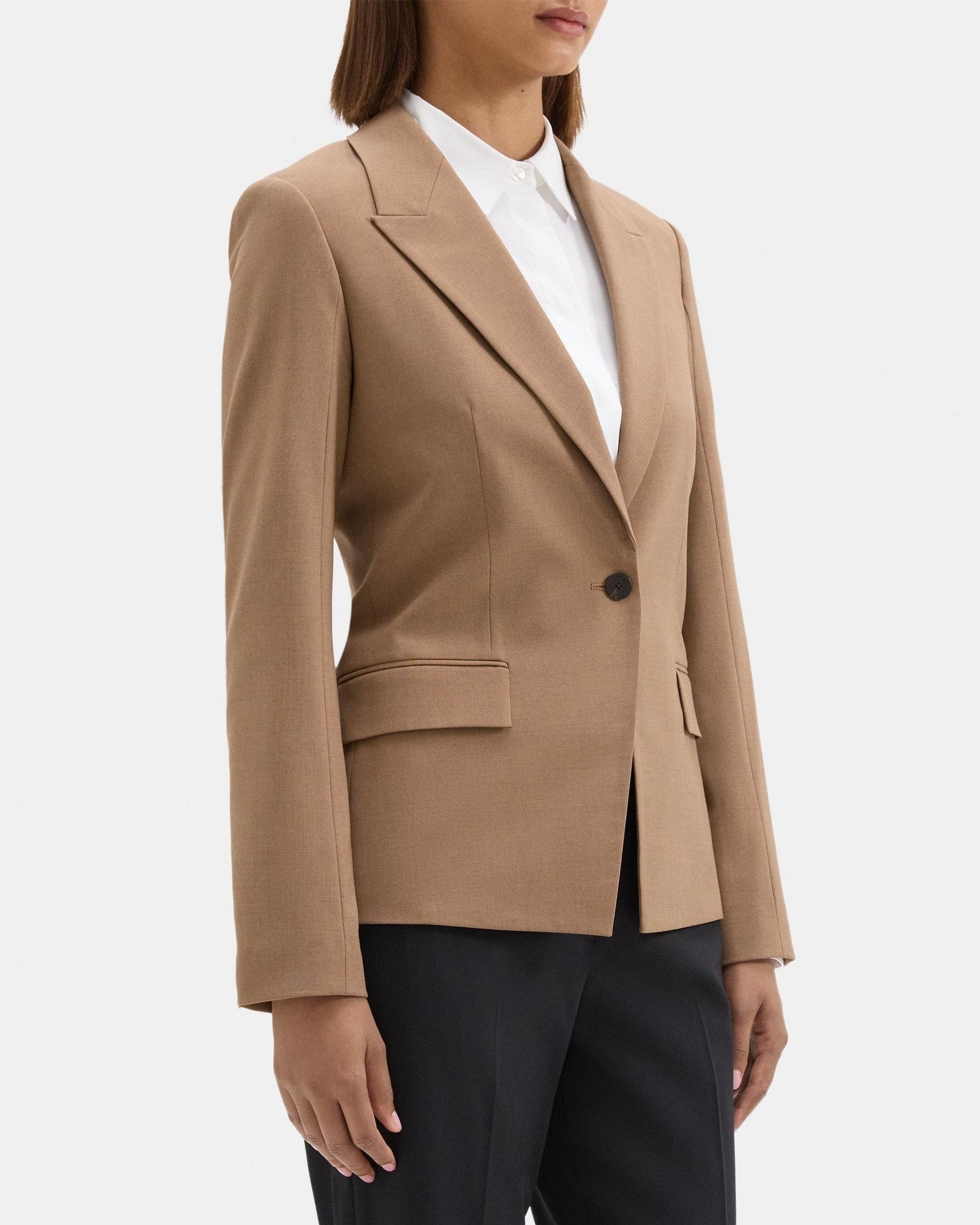 Angled Blazer in Sevona Stretch Wool Product Image