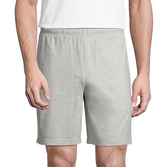 Big & Tall Lands End Jersey Knit Shorts, Mens Dark Grey Product Image