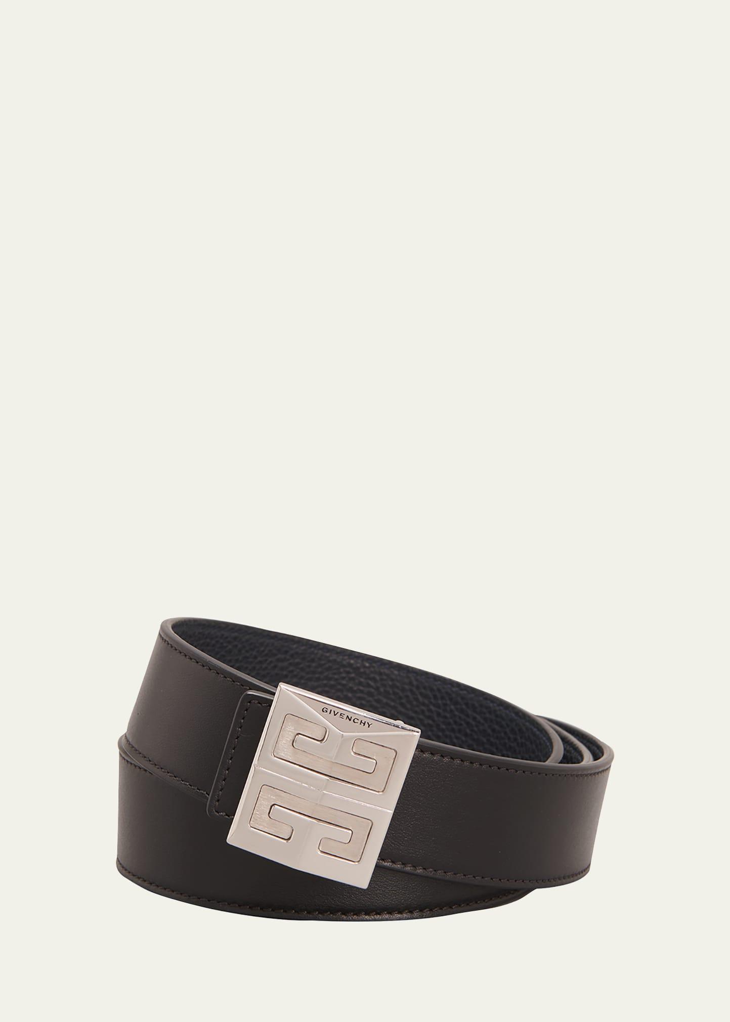 Mens 4G-Buckle Reversible Leather Belt Product Image