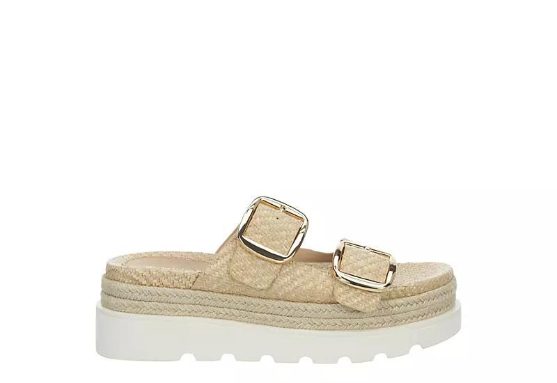 Womens Madden Girl Mythical Natural Raffia Sandals Product Image