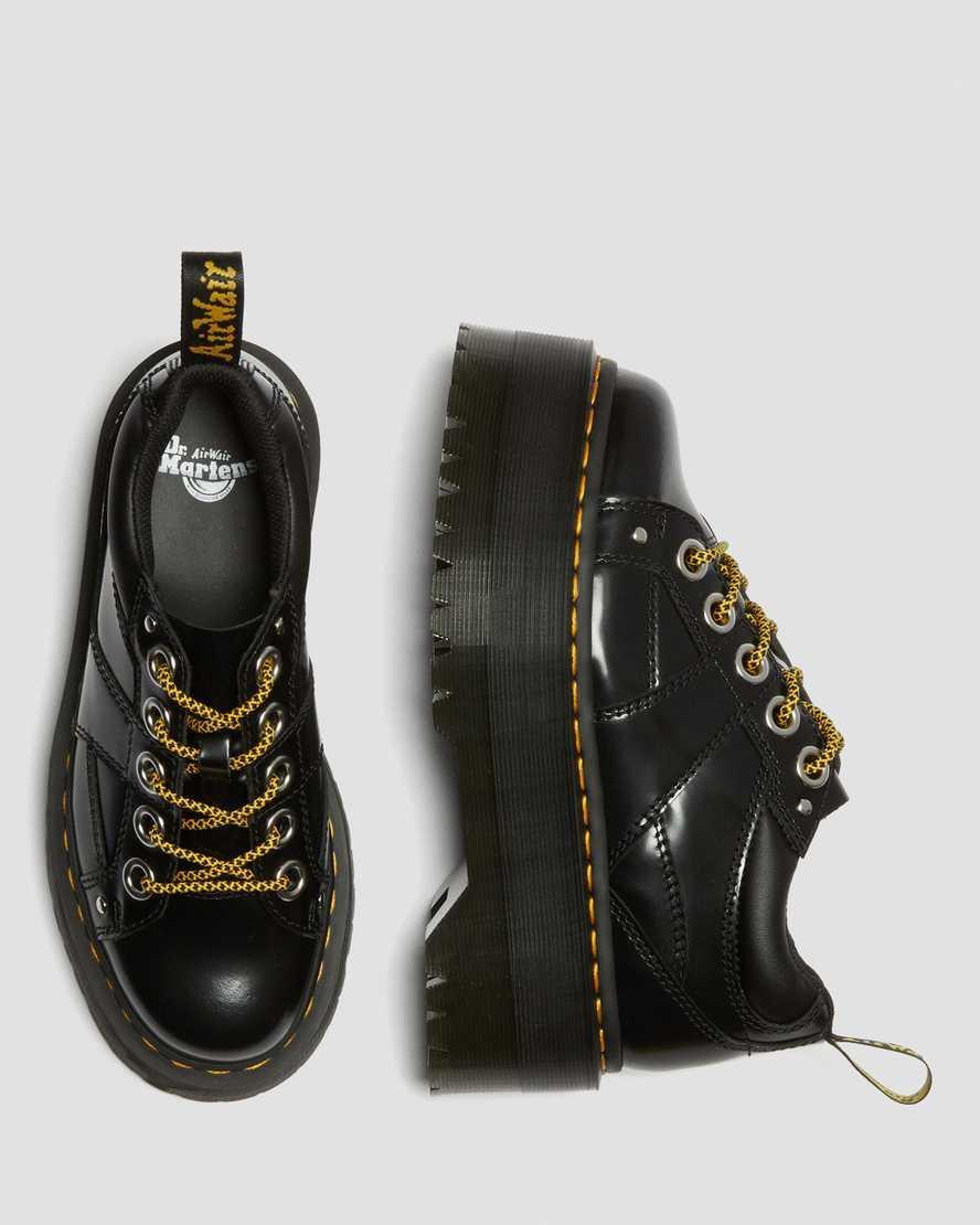 5-Eye Max Buttero Leather Platform Shoes Product Image