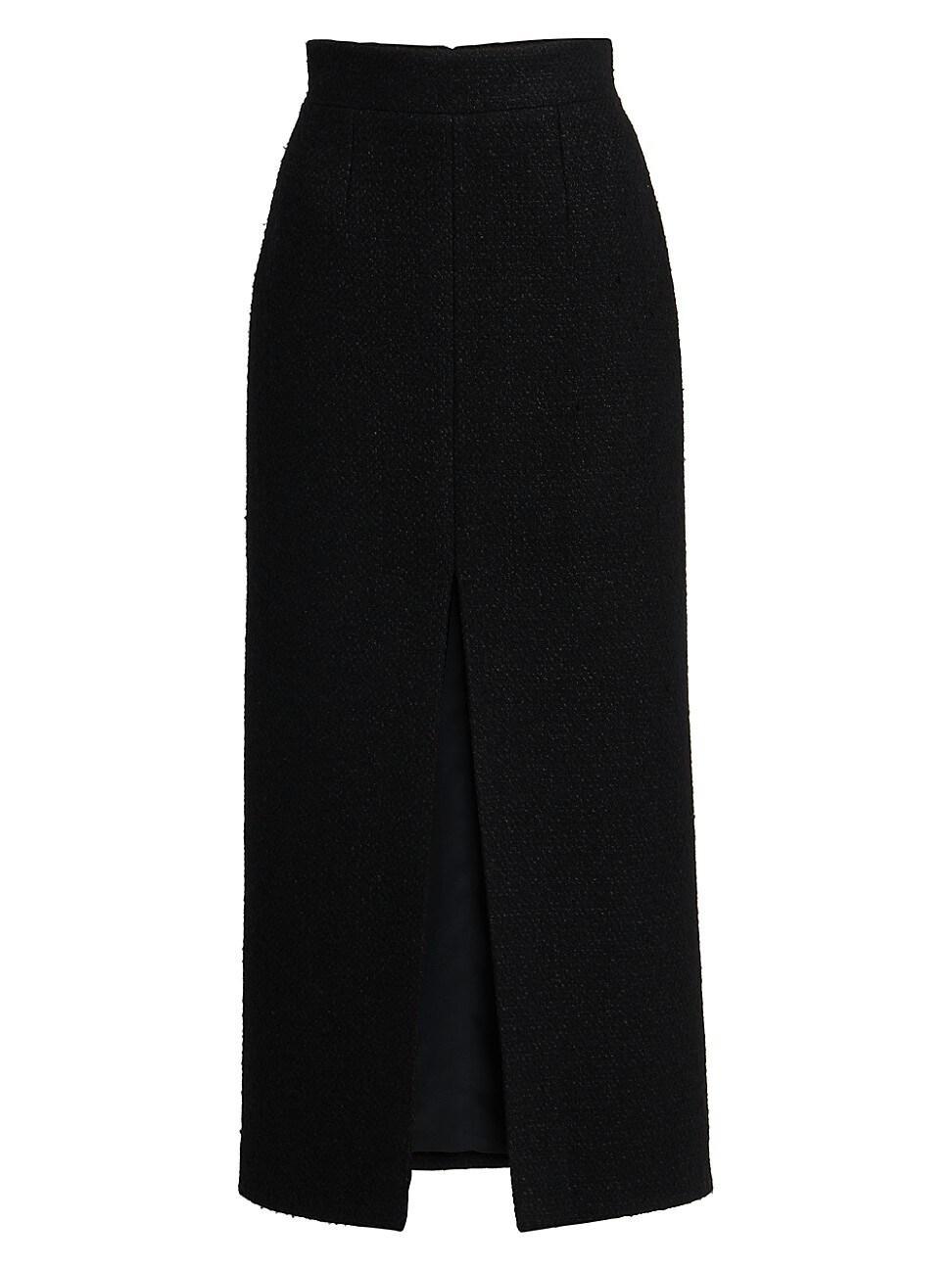 Womens Wool Tweed Maxi Skirt product image