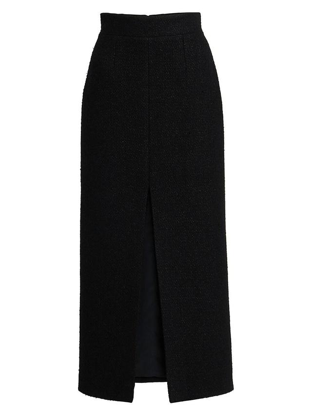 Womens Wool Tweed Maxi Skirt Product Image