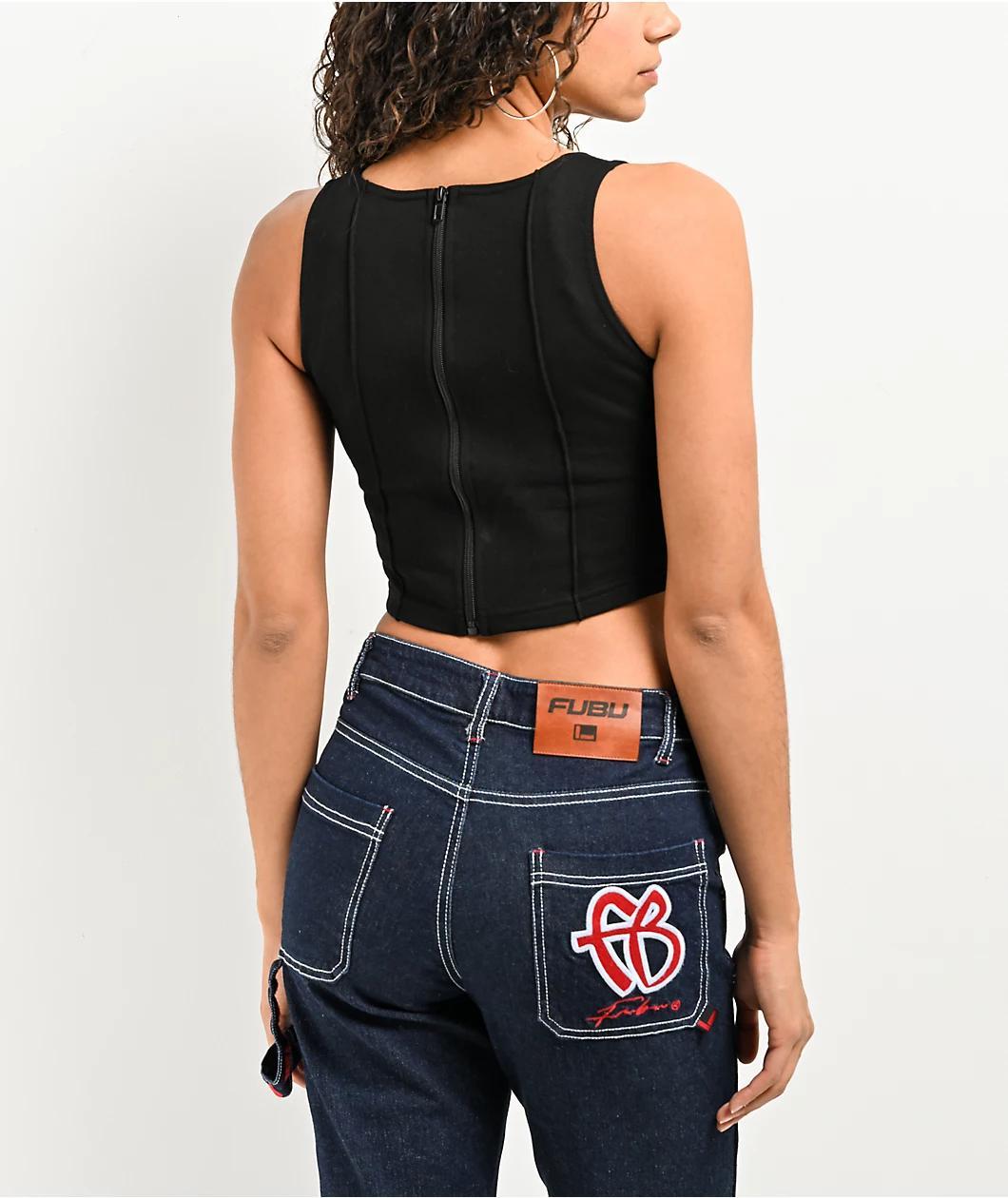 FUBU Knit Black Tank Top Product Image