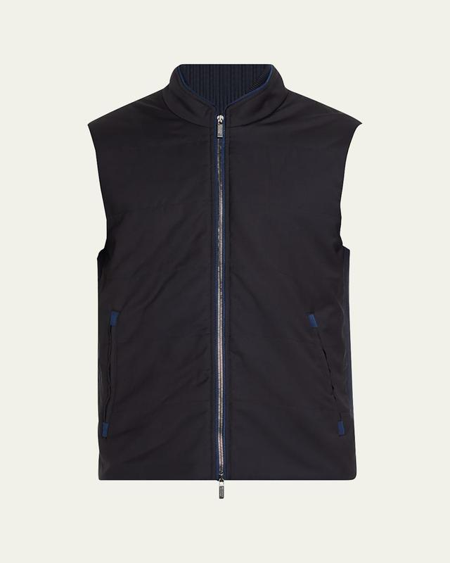 Mens Wool Full-Zip Vest Product Image