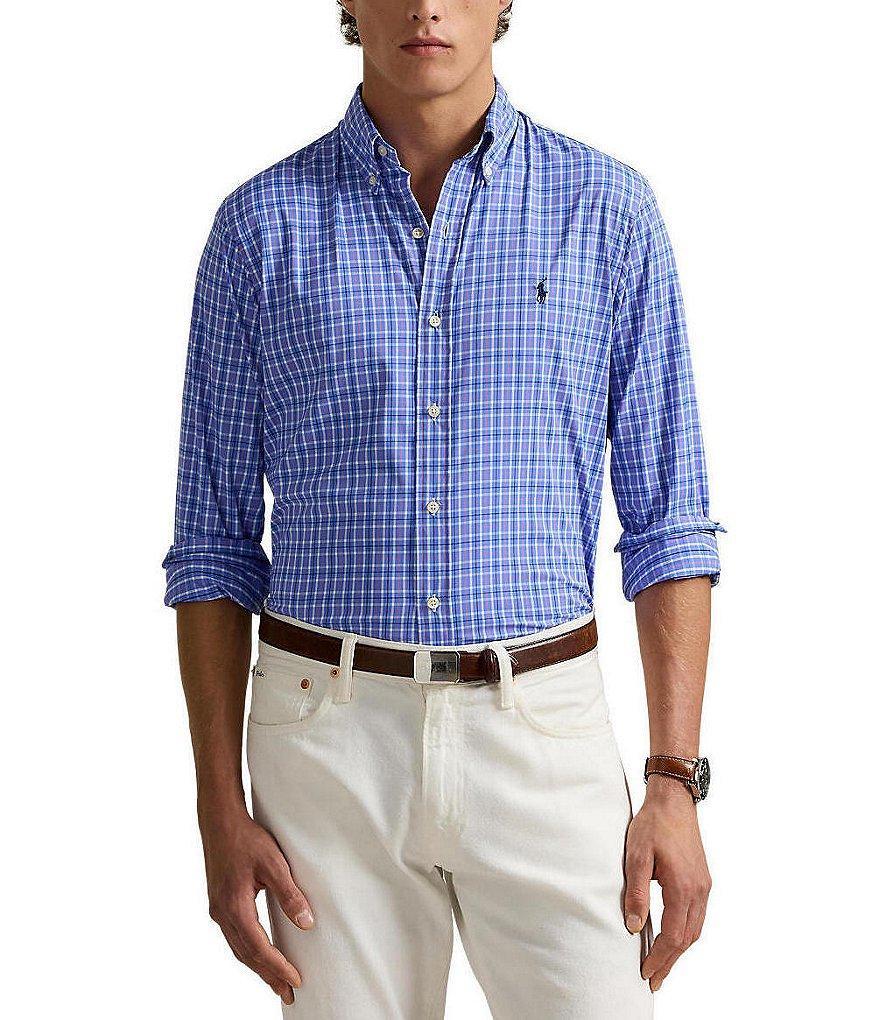 Polo Ralph Lauren Classic Fit Performance Stretch Plaid Twill Long Sleeve Woven Shirt Product Image