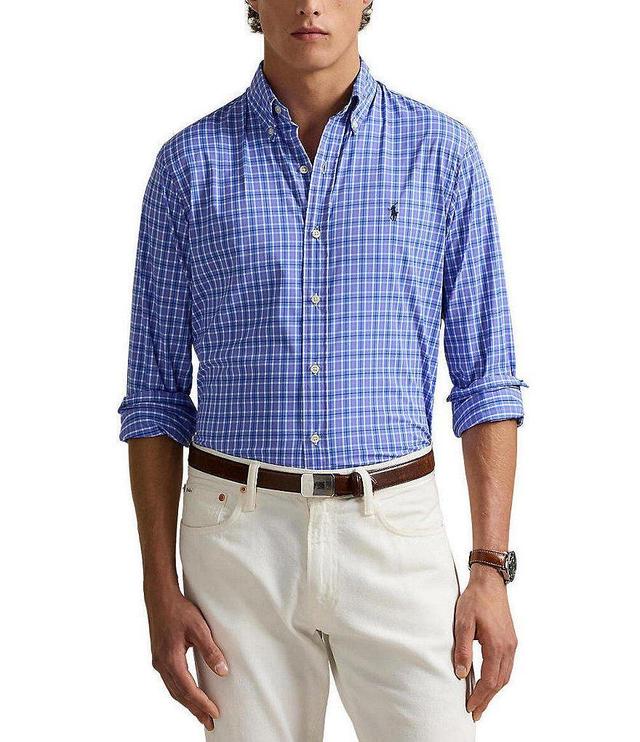 Polo Ralph Lauren Classic Fit Performance Stretch Plaid Twill Long Sleeve Woven Shirt Product Image