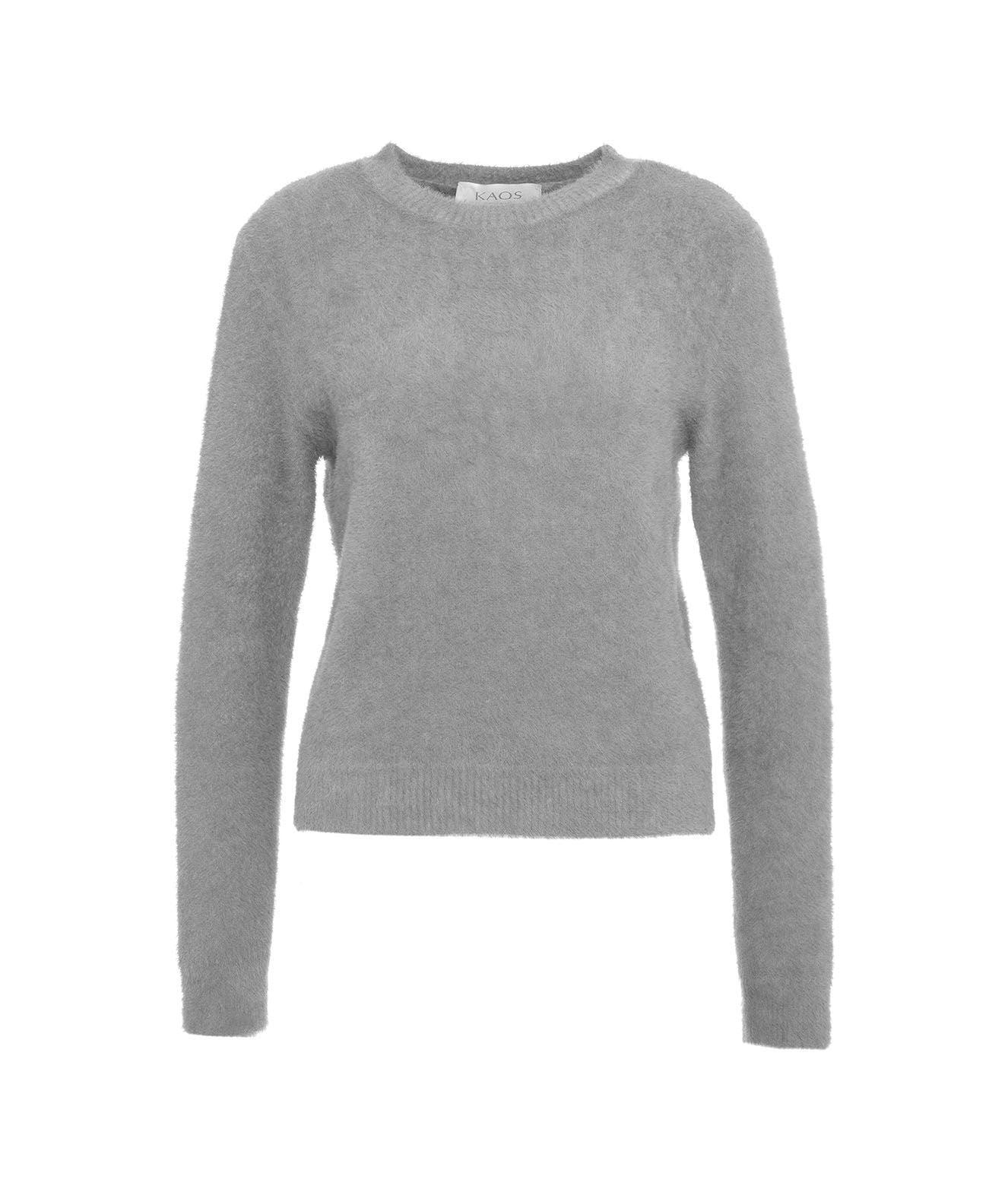 Pullover in maglia pelosa Female Product Image