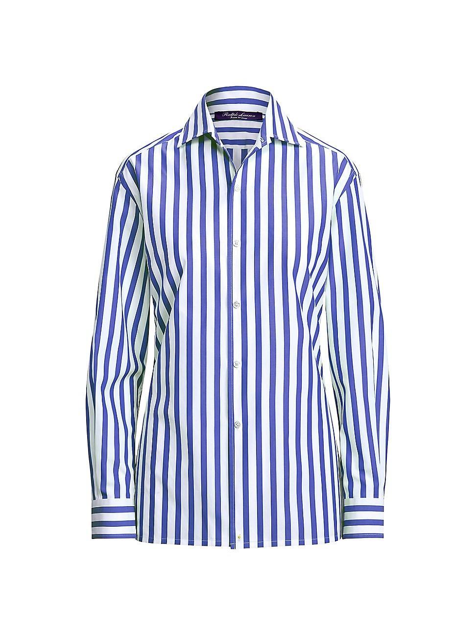 Womens Capri Striped Button-Up Shirt Product Image