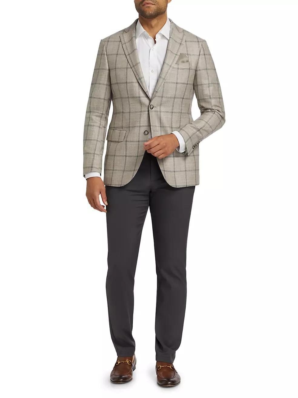 COLLECTION Plaid Wool-Blend Sportcoat Product Image