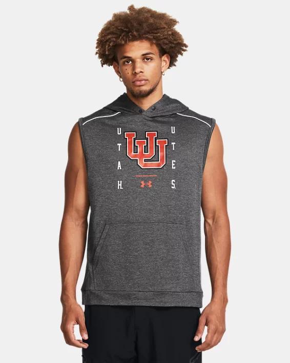 Mens UA Tech Terry Gameday Collegiate Sleeveless Hoodie Product Image