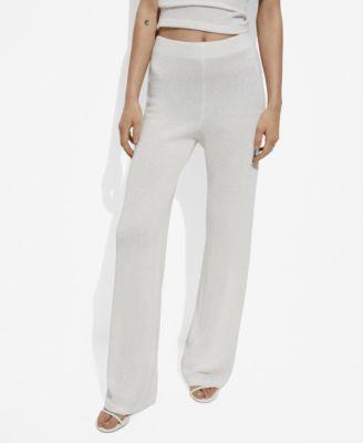 Mango Womens Straight Knitted Pants product image