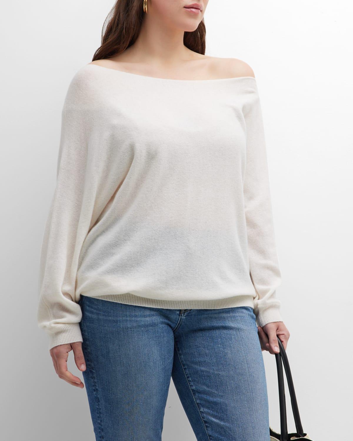 Plus Size Cashmere Off-Shoulder Sweater product image