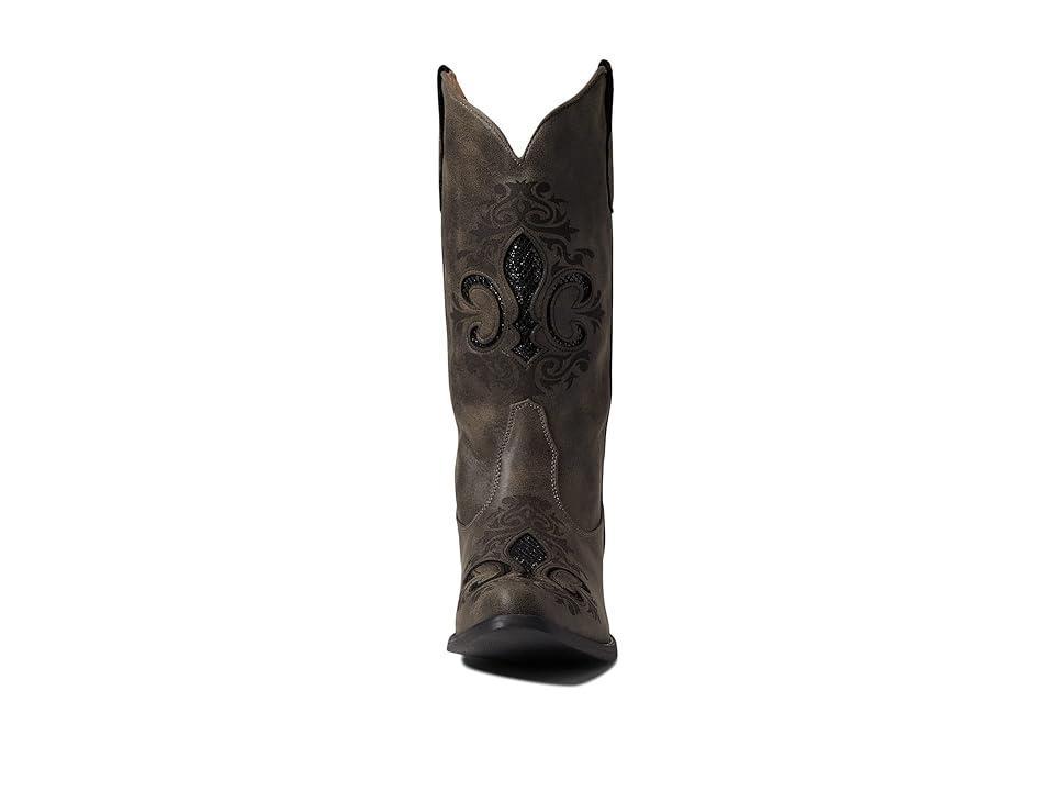 Roper Riley Fleur De Lis (Grey) Women's Shoes Product Image