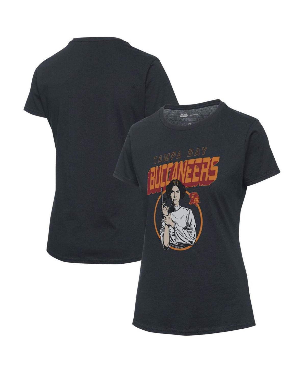 Womens Junk Food Tampa Bay Buccaneers Disney Star Wars Princess Leia T-Shirt Product Image