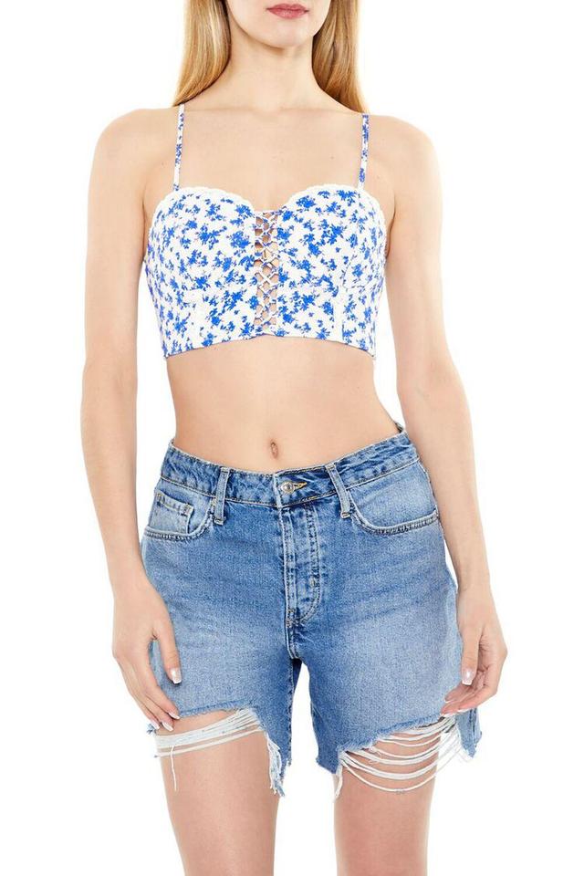 Floral Sweetheart Cropped Cami | Forever 21 Product Image