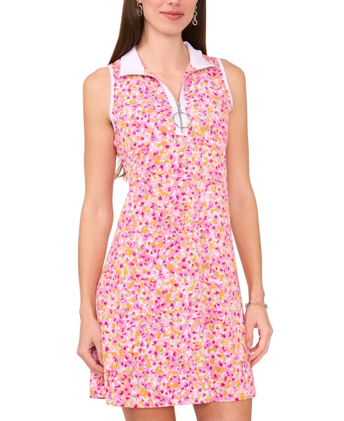 Msk Womens Floral-Print Shift Dress Product Image