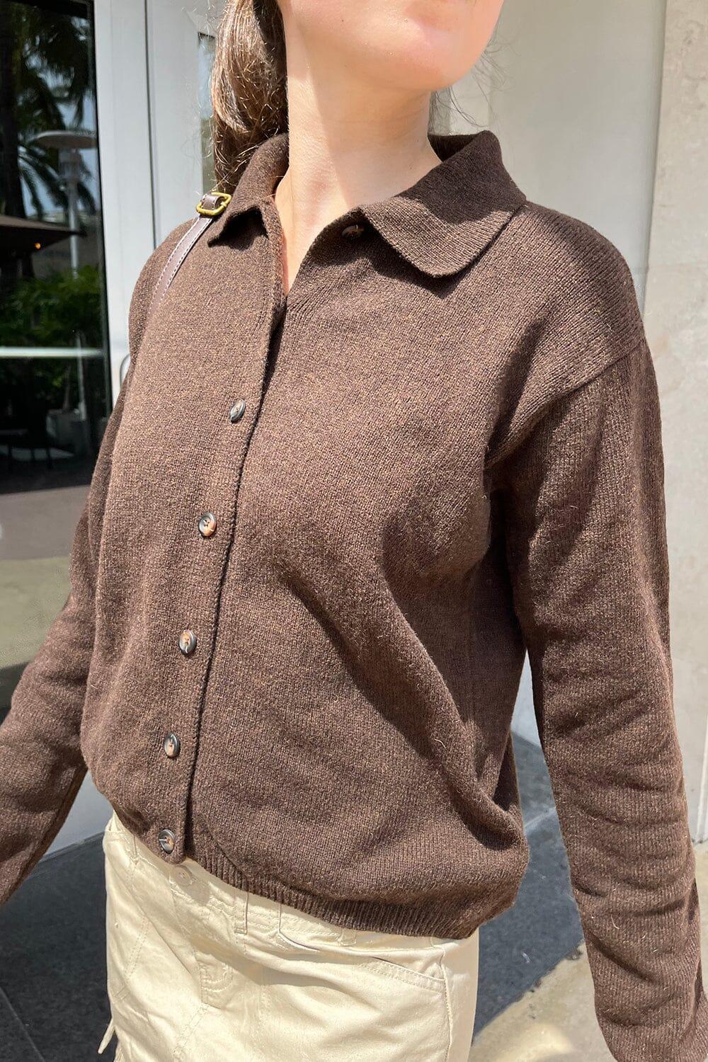 Elise Heavy Wool Cardigan Product Image