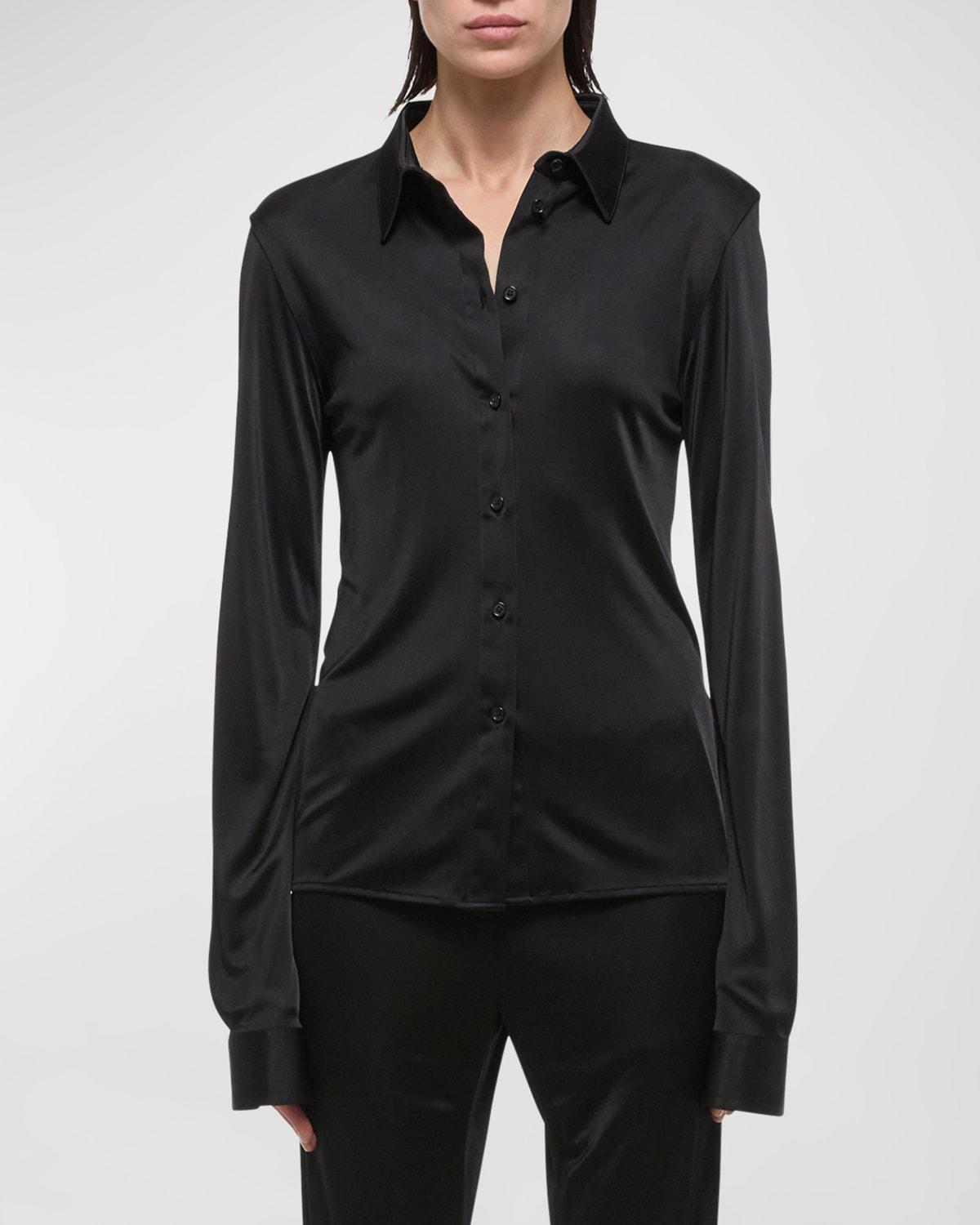 Fluid Button-Front Shirt product image