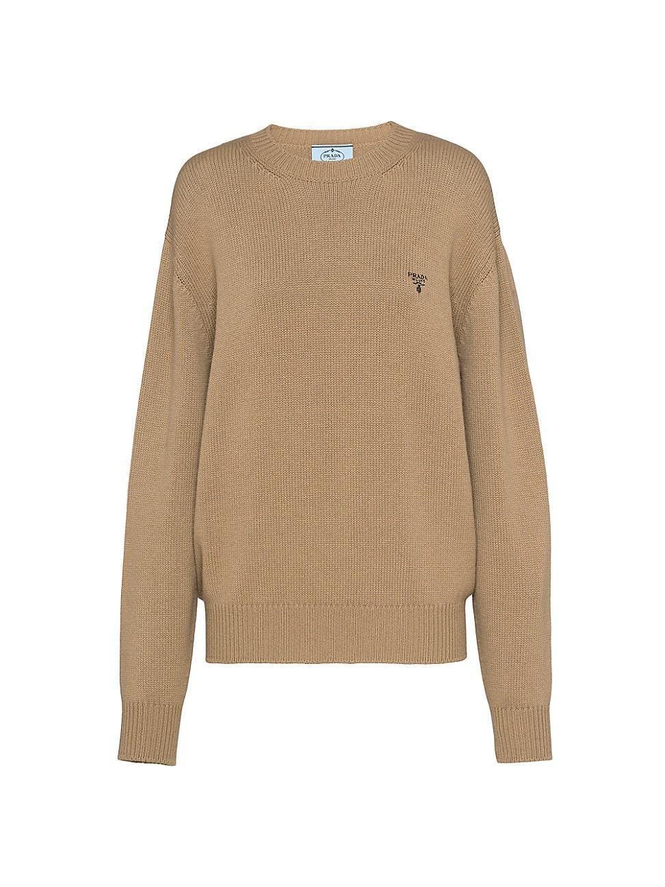 Womens Cashmere Crewneck Sweater product image