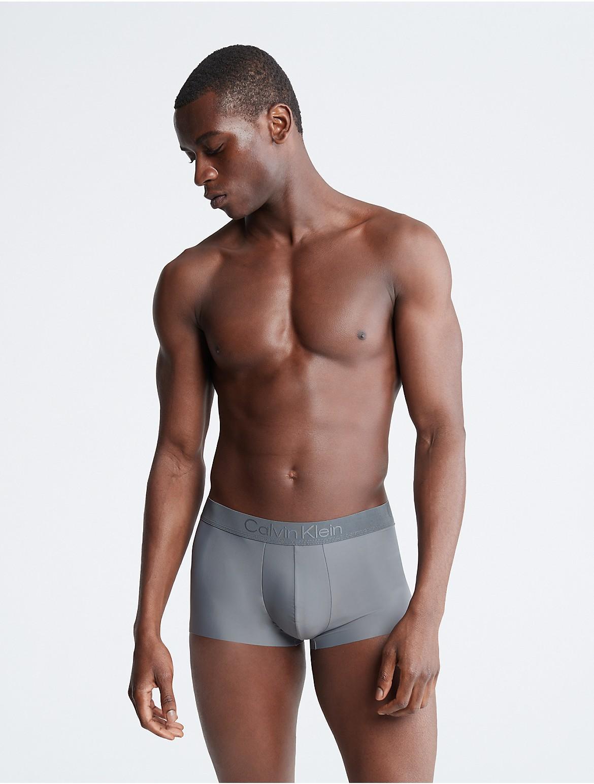 Calvin Klein Mens CK Black Micro Low Rise Trunk - Grey - M Product Image