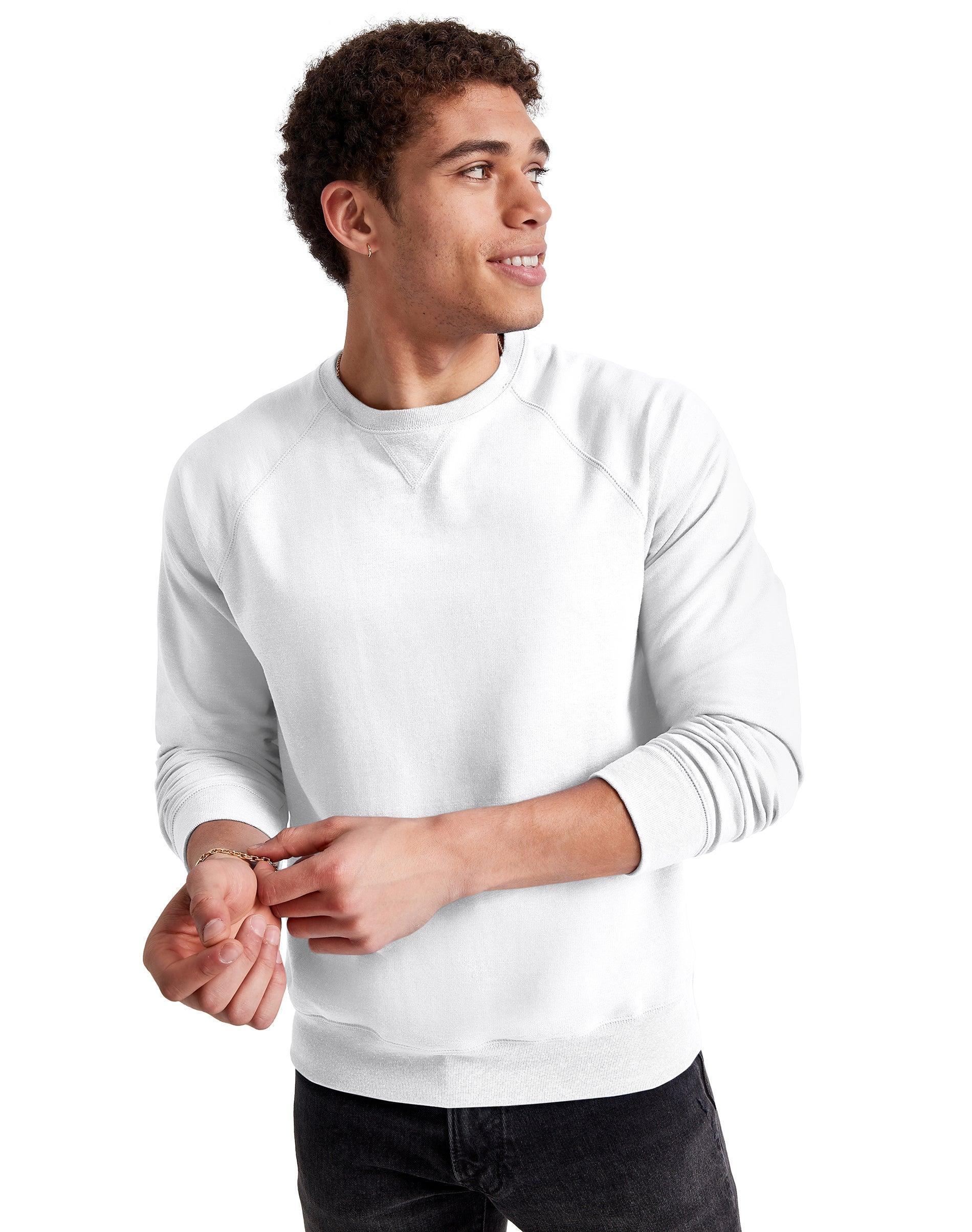 Hanes Original Mens Triblend French Terry Crewneck Sweatshirt Product Image