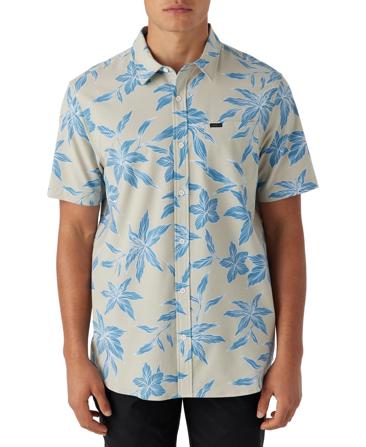 ONeill Mens Trvlr Short Sleeve Printed Button-Front Performance Shirt Product Image