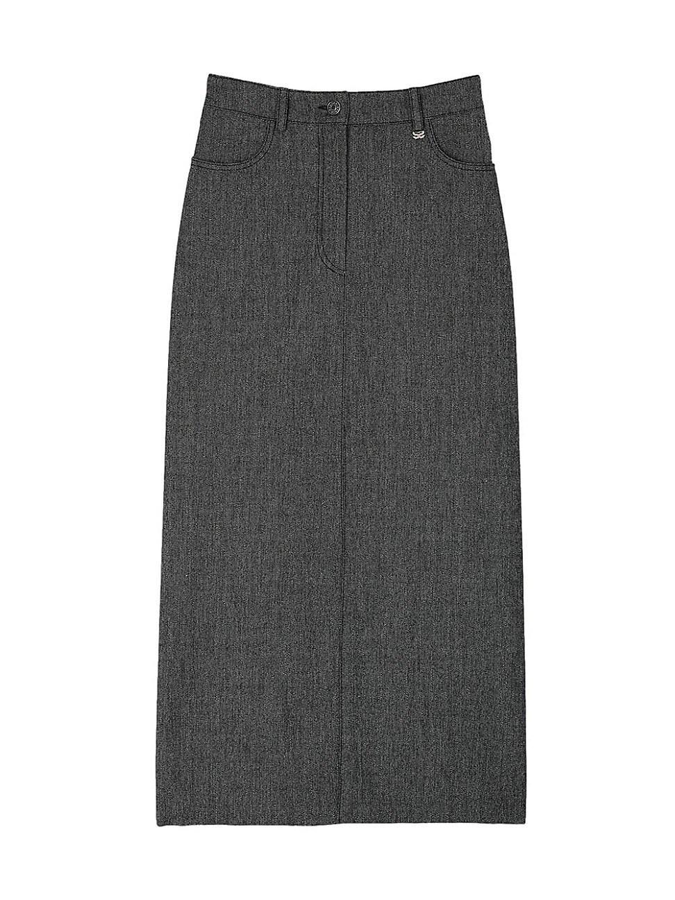 Womens Long Slit Skirt product image